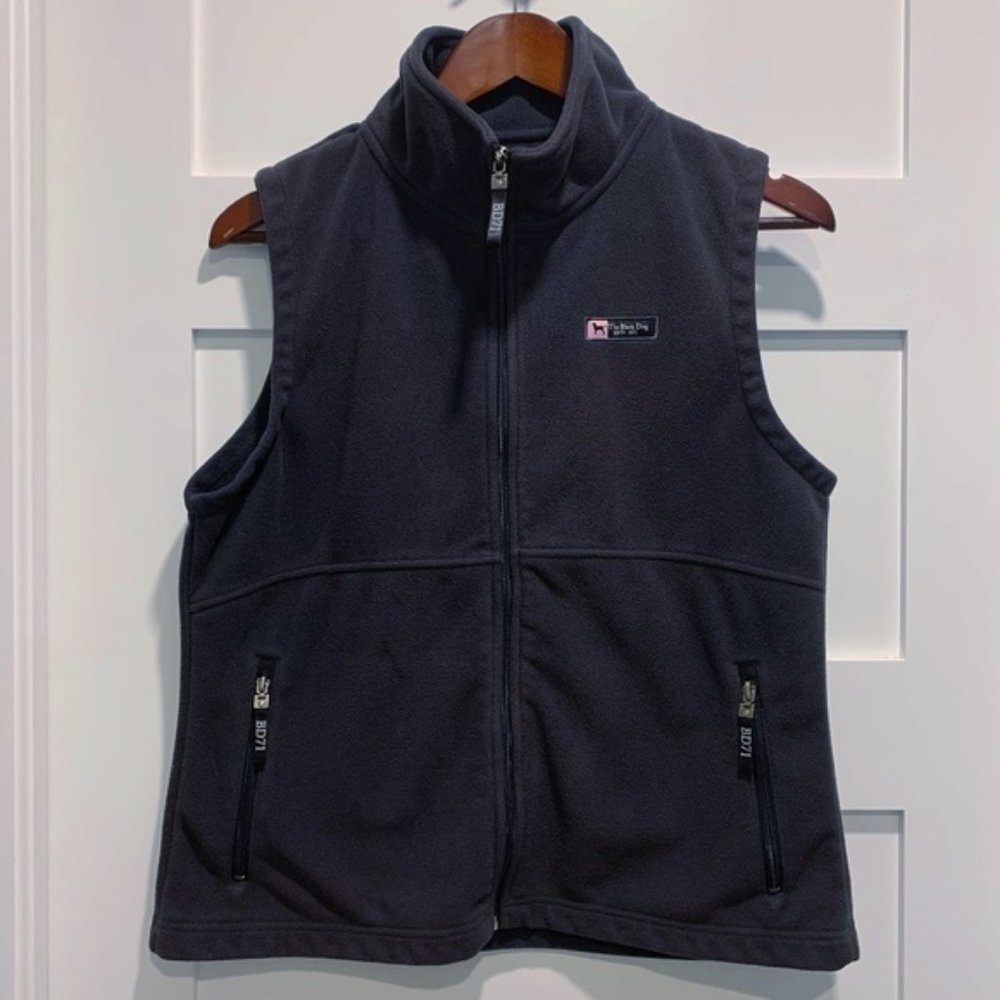 The Black Dog Martha’s Vineyard Black Fleece Vest - Size M